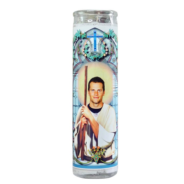 Tom Brady Celebrity Prayer Candle - New England Patriots for wholesale by Calm Down Caren