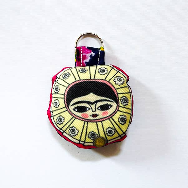Frida Kahlo keychain, tehuana for wholesale by Chunchitos
