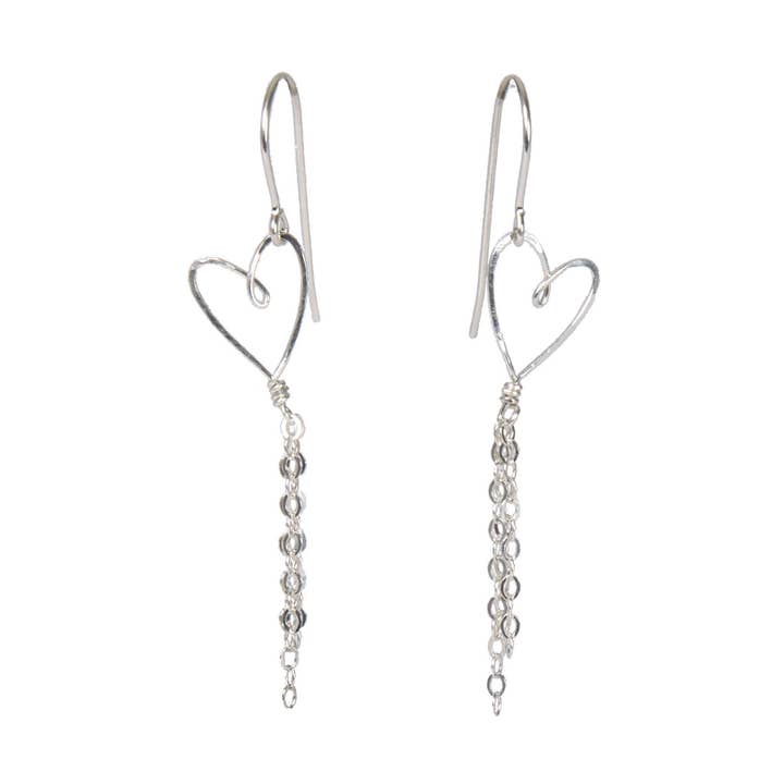 Tiny Heart Oorbellen - Zilver voor wholesale door Beth Jewelry