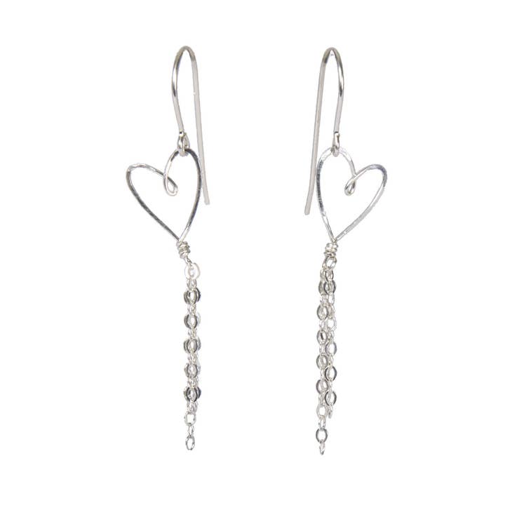 Tiny Heart Earrings - Silver for wholesale by Beth Jewelry