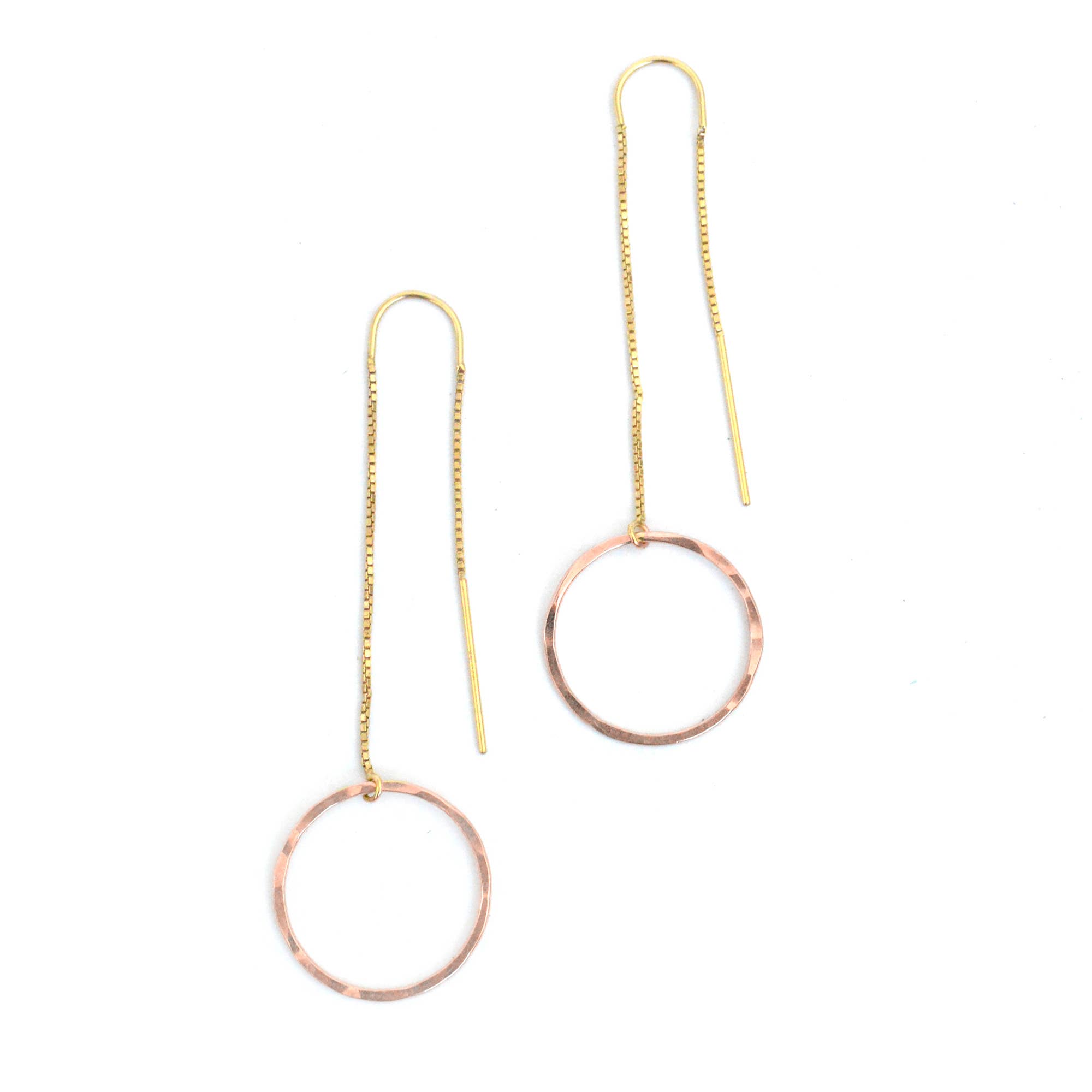 Bent by Courtney - Wholesale Dangle Earrings - Circle Threaders Earring1