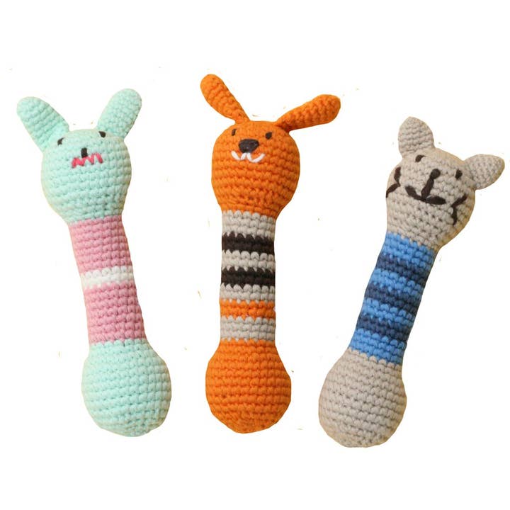 Hochet d'haltère pour la vente par BEBEMOSS, LLC