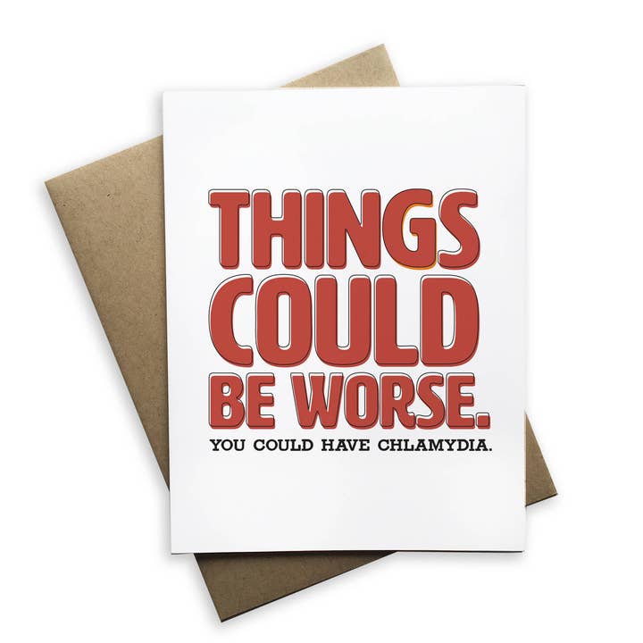 Tiramisu Paperie - Wholesale Stationery/Notecard Set - Things Could Be Worse Greeting Card1