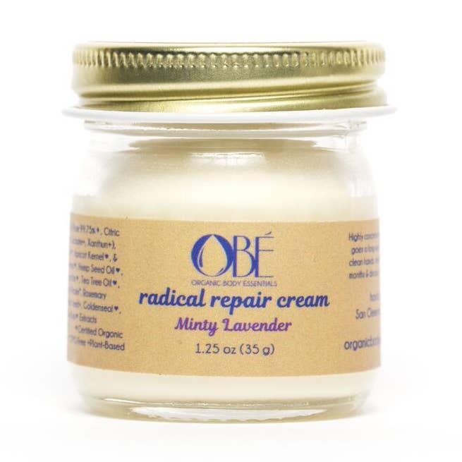 Crème Réparation Radical 1.25oz - Lavande menthe pour la vente par ORGANIC BODY ESSENTIALS