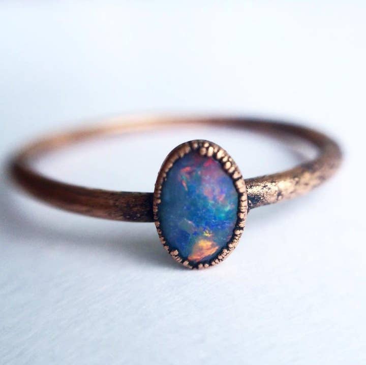 Opal Birthstone Ring SALE for wholesale by HAWKHOUSE