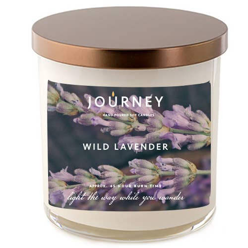 Wild Lavender Journey Soy Wax Candle for wholesale by Lilypad Boutique