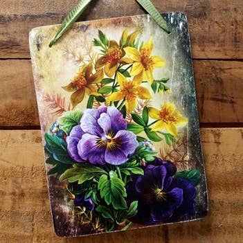 Wanddecoratie met bloemenprint voor wholesale door Yesterday's Best