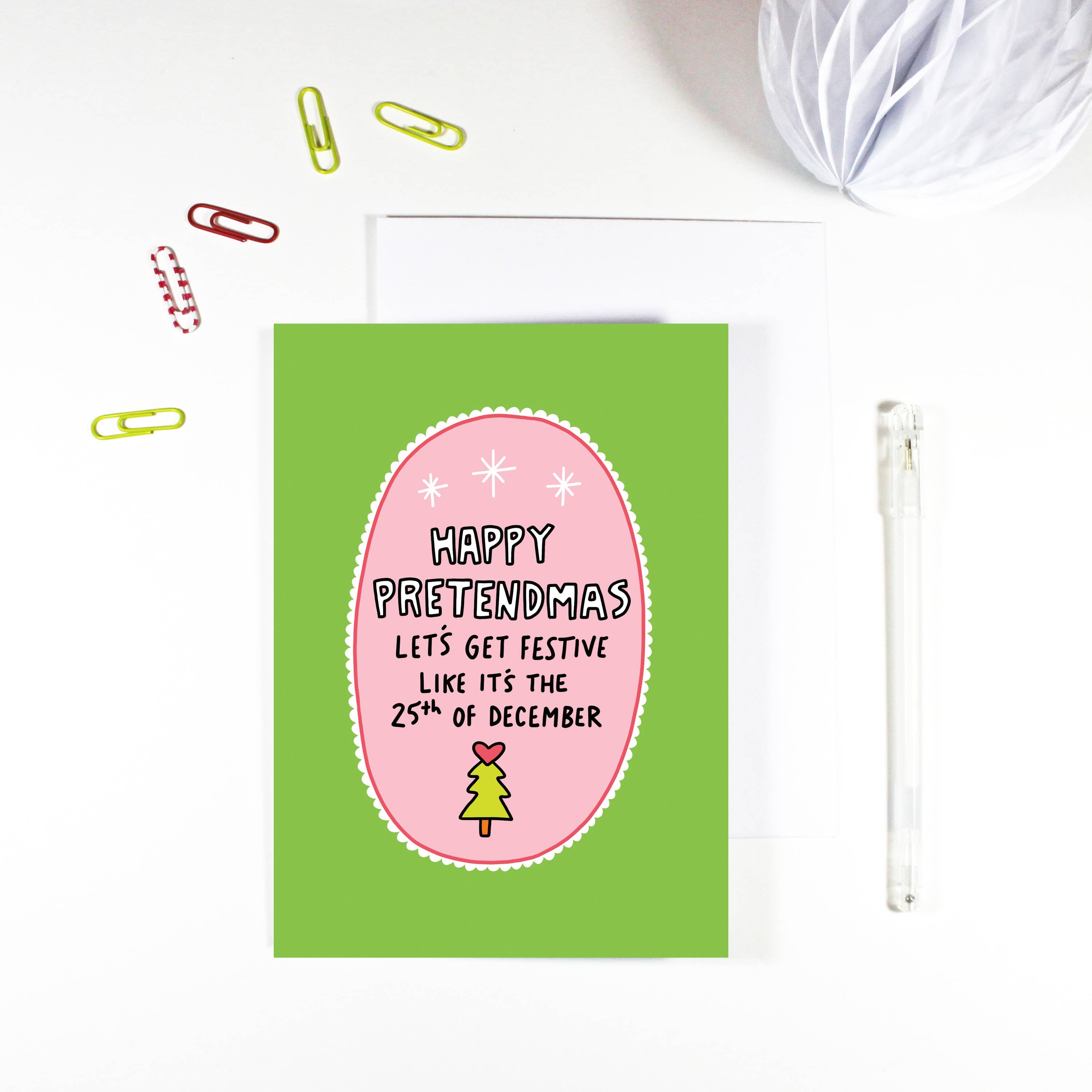 REMOVED BRAND - Wholesale Christmas Card - Happy Pretendmas Card0