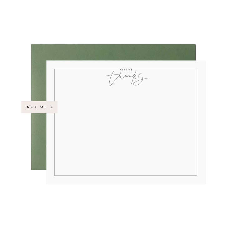 Special Thanks Flat Card Set for wholesale by Euni + Co.