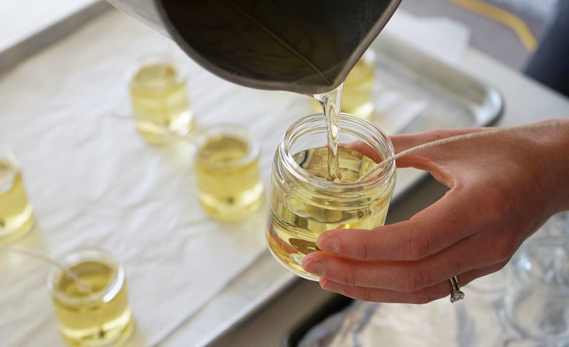 Tule Fog Candles – Vela em jarro/copo por atacado – Vela de soja Sea + Lavender Mini 3,5 onças2