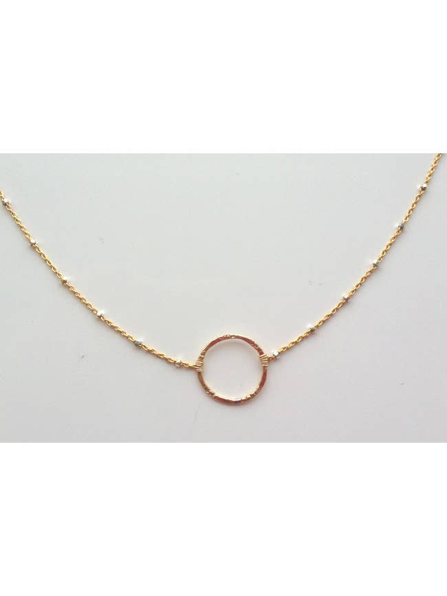 Orbit Pendant Necklace in Gold, Silver, Rose Gold for wholesale by Sonya Renee Jewelry