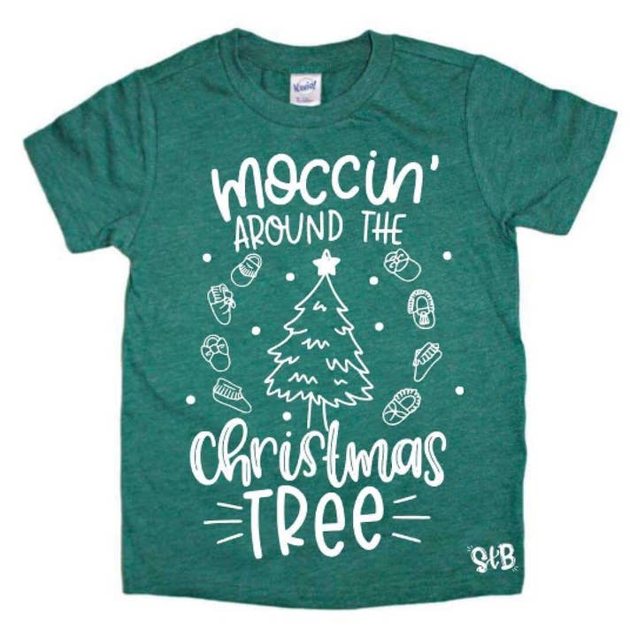 Moccin’ Around The Christmas Tree Kids Shirt for wholesale by spillthebeansetc