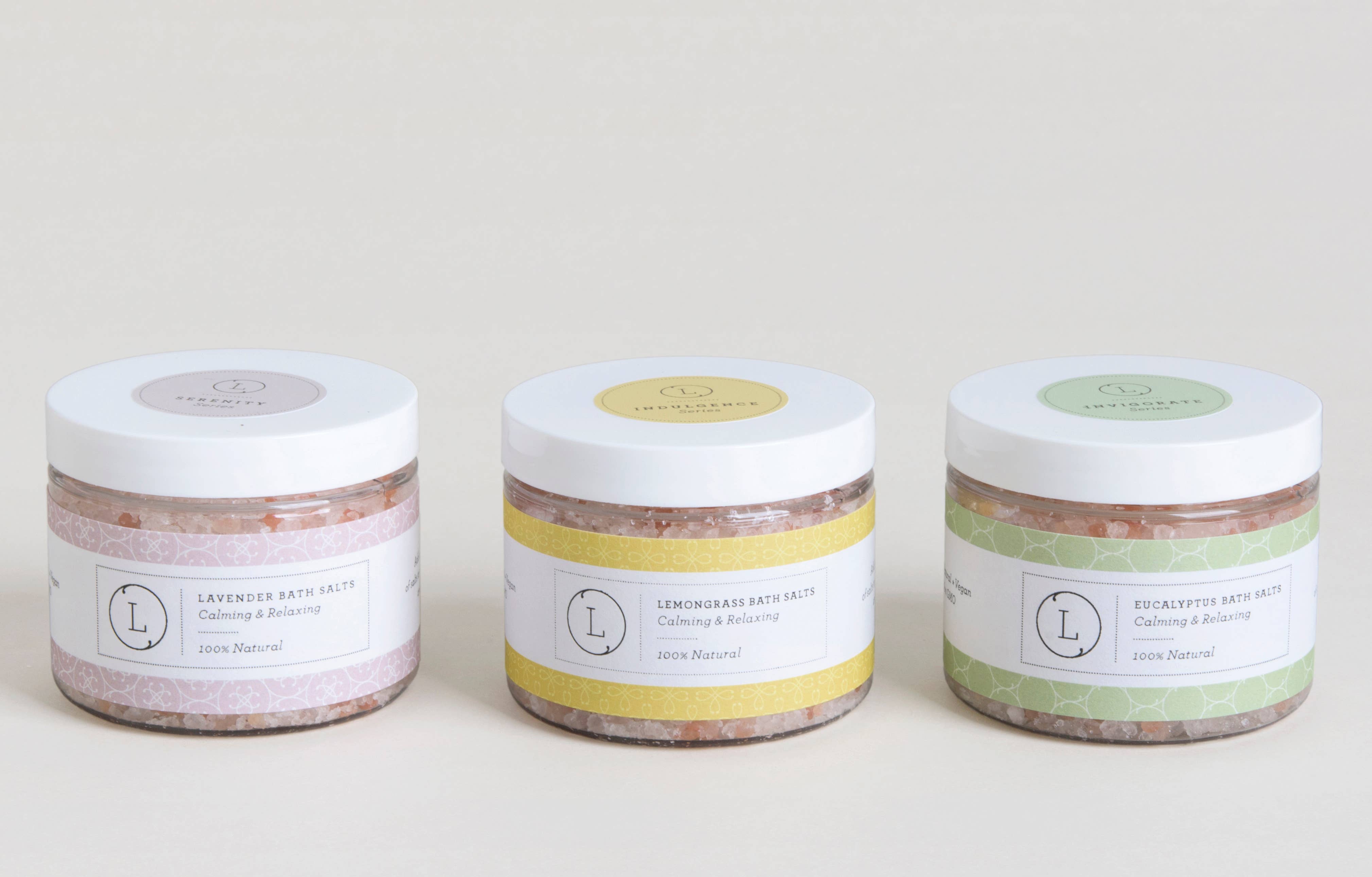 Green Eucalyptus Infused Bath Salt Soak (100% Natural) for wholesale on Faire3