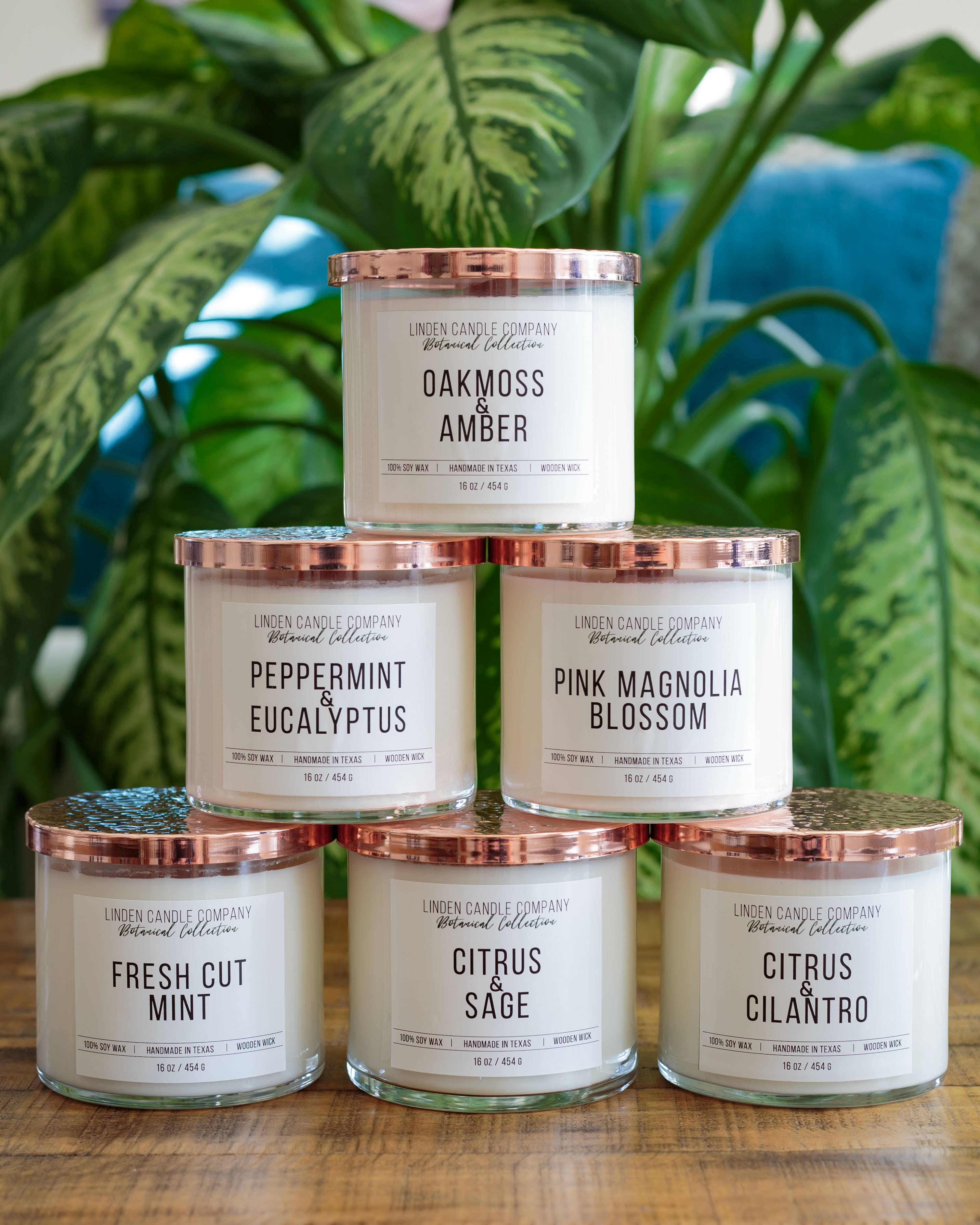 Linden Candle Company - Wholesale Jar/Filled Candle - Relaxation Peppermint & Eucalyptus Spa Candle | Wooden Wick2