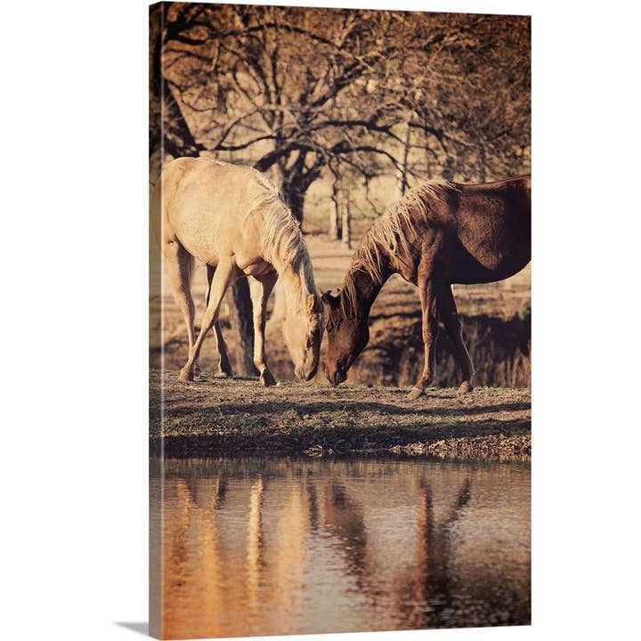 32 x 48 Autumn Reflection Canvas Print for wholesale by Amanda Smith Western Art, LLC