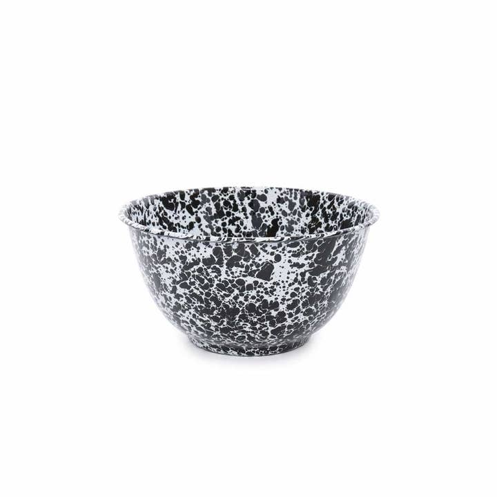 Crow Canyon Home - Wholesale Serve Bowl - Splatter Enamelware Large Salad Bowl