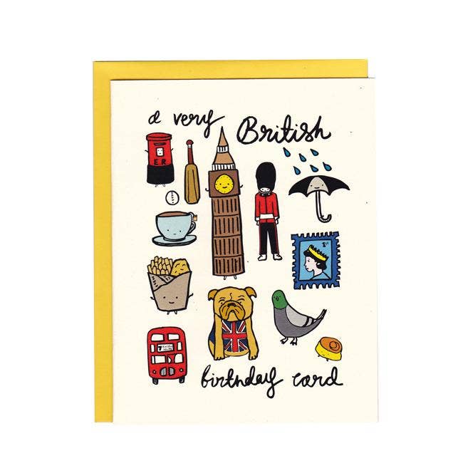A Very British Birthday Card for wholesale by I Must Draw