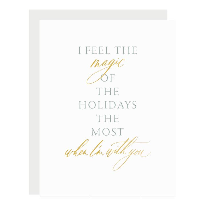 Magic of the Holidays Card for wholesale by Little Well Paper Co.