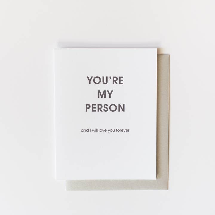 Chez Gagné - Wholesale Love Card - You're My Person And I Will Love You Forever - Love | Anniversary| Valentine Card5