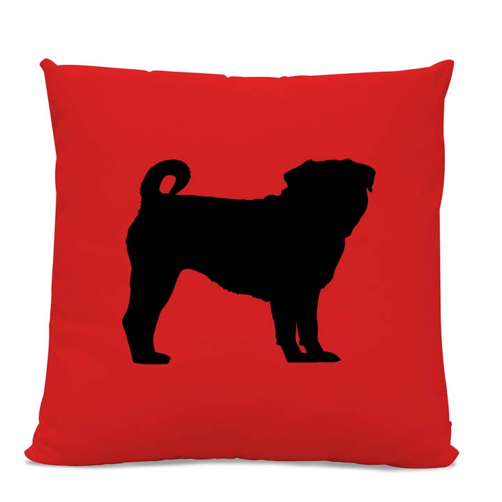 Coussin Silhouette Carlin pour la vente par Sophisticated Pup