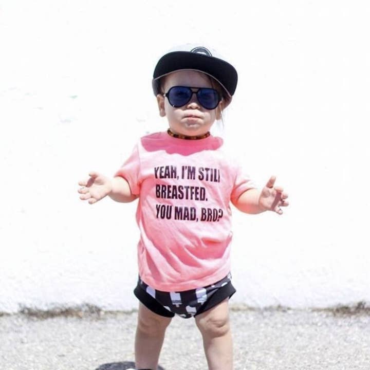 Yeah I'm Still Breastfed You Mad Bro Toddler Tee for wholesale by spillthebeansetc