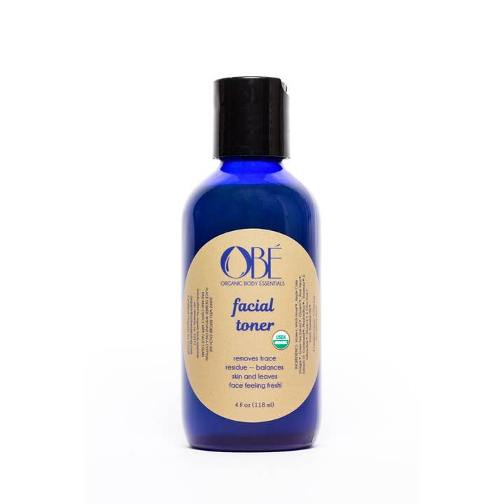 Toner facial 4oz pour la vente par ORGANIC BODY ESSENTIALS
