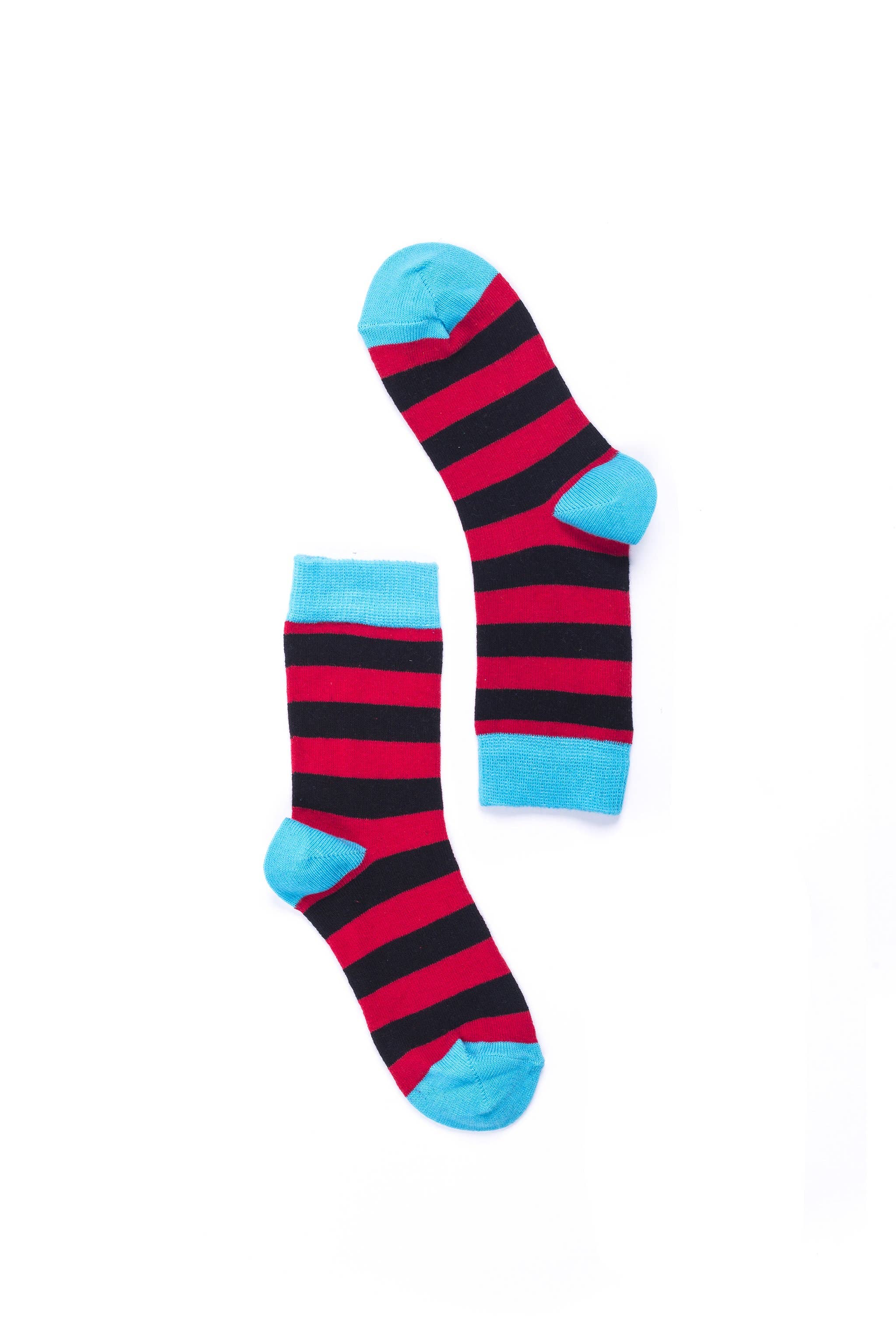 Socks n Socks - Wholesale Socks - Women's - Women's Red Sky Stripe Crew Socks1