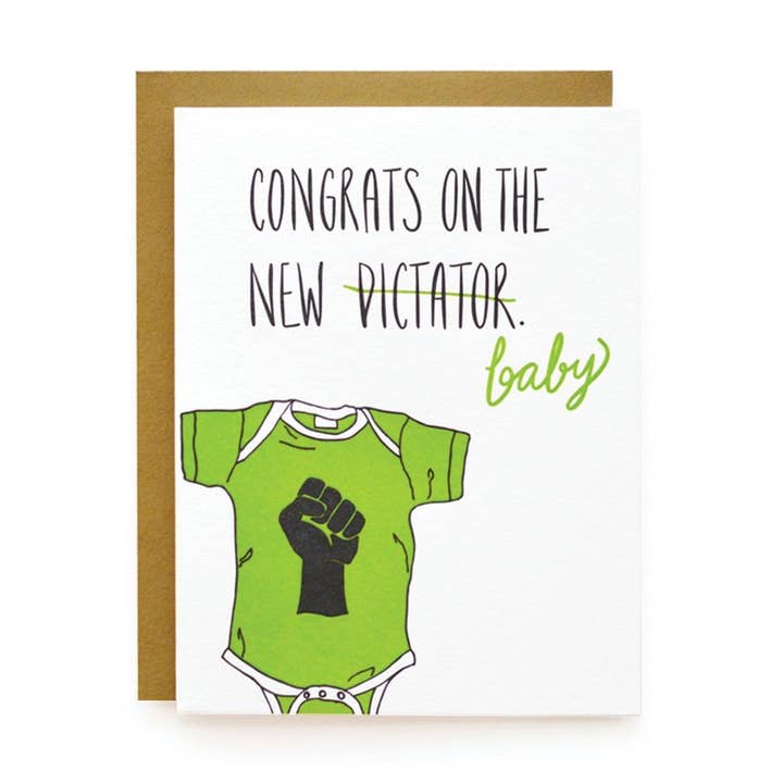 Diktator/Babykort for engroshandel hos Wild Ink Press