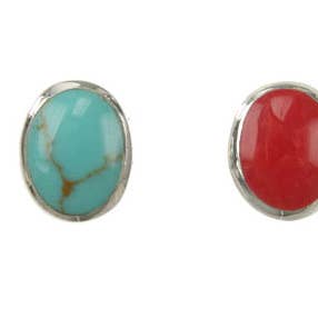 E 2293 Vermelho por atacado de Indigo Sterling Silver