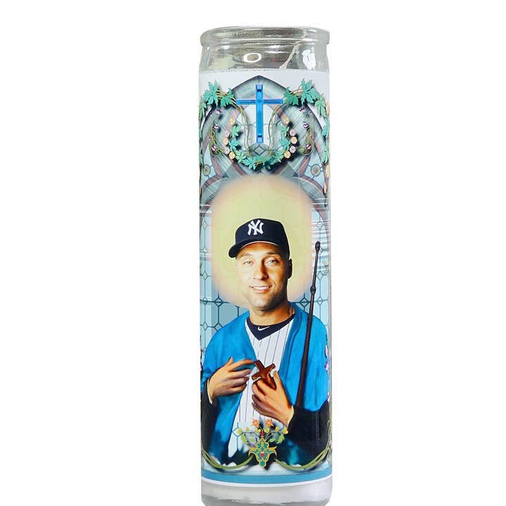 Derek Jeter Celebrity Prayer Candle - Yankees for wholesale by Calm Down Caren