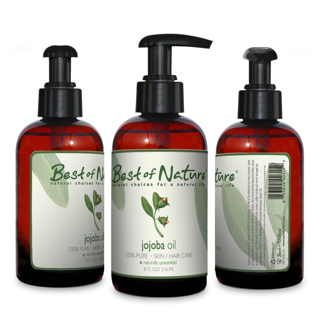 Best of Nature – Großhandel Bade-/Körperöl – Feuchtigkeitsspendendes Jojoba-Körperöl, alle Hauttypen, unparfümiert, 8oz1