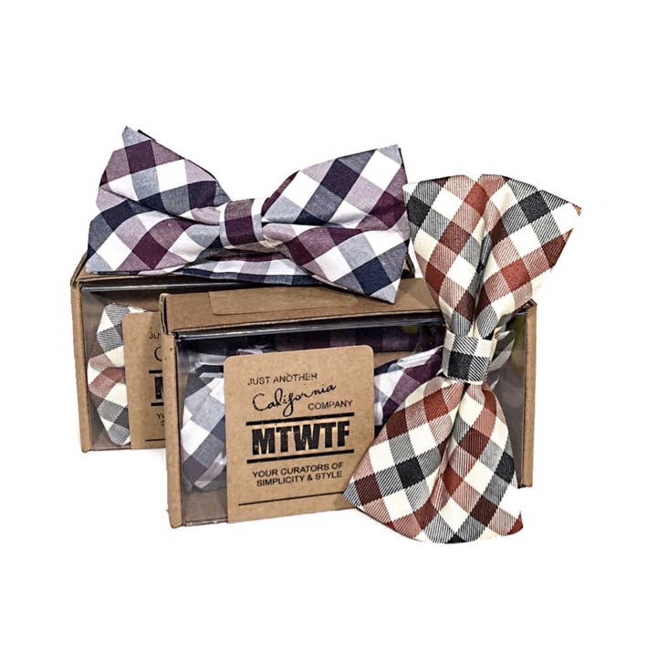 MTWTF - Wholesale Bow Tie - Men's - The Plaid Bow Tie Set