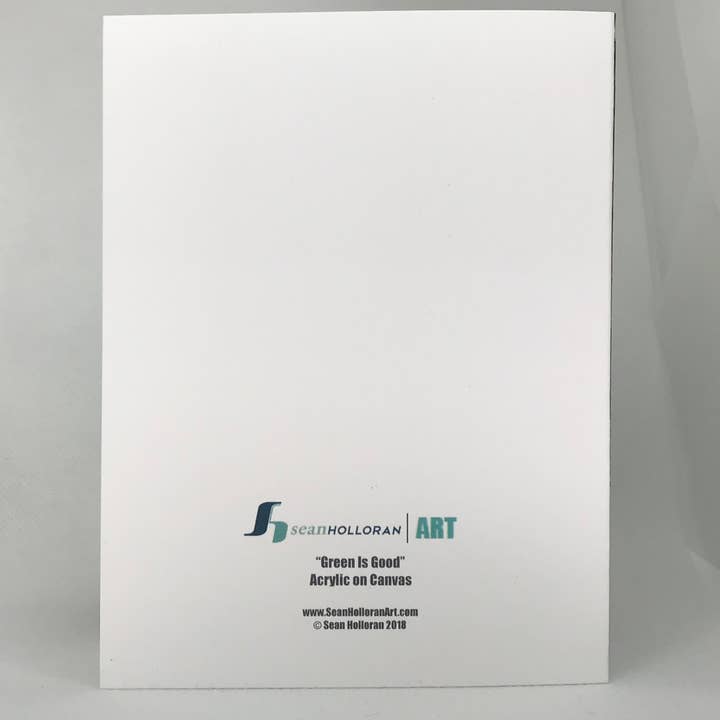 Sean Holloran Art – wholesale Stationery/notecard set – 'Green Is Good' : Note Card
