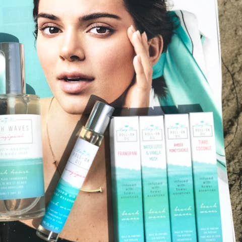 Lucy B's + HYDRA BLOOM - Wholesale Roll-On Fragrance - Pink Frangipani Beach Waves Roll On Oil