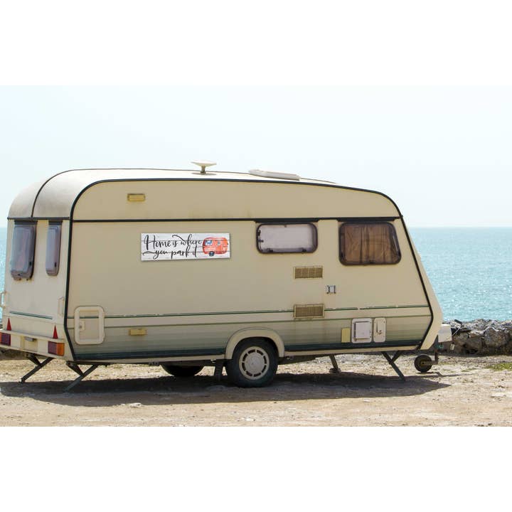 Kindred Hearts - Wholesale Sign - 35x10 Home Is Where Park It Indoor Outdoor Sign1