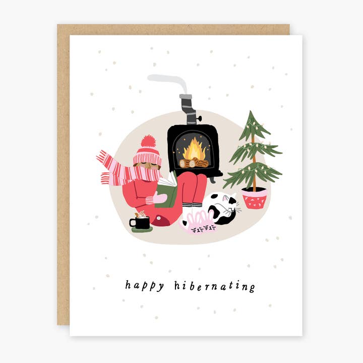 Hibernating Holiday Card for wholesale by Party of One