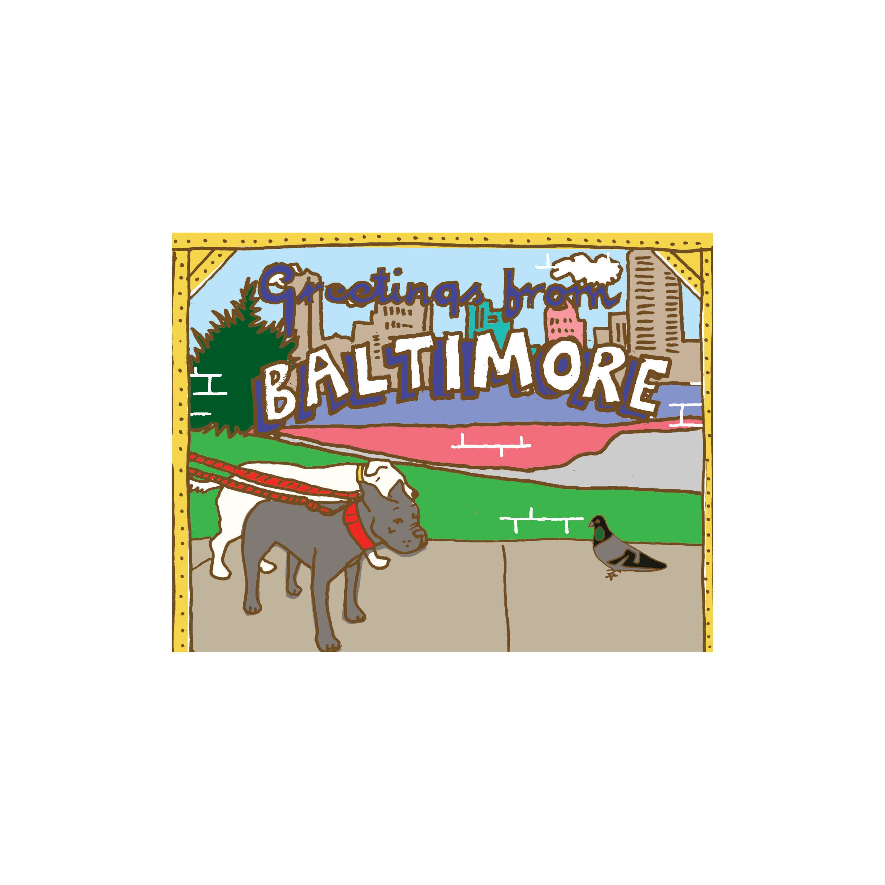 La Familia Green - Wholesale Postcard - City Mural Postcard2