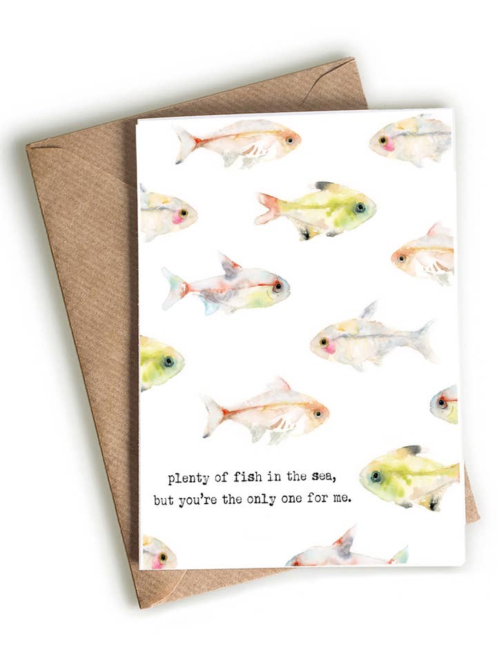 Plenty of Fish In The Sea Card for wholesale by Easy Sunday Club