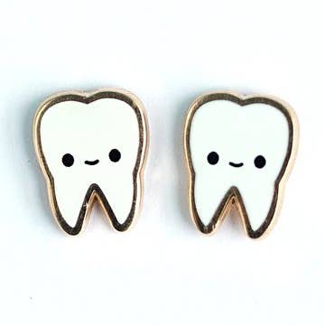 LuxCups Creative - Wholesale Stud/Post Earrings - Teeth Earrings