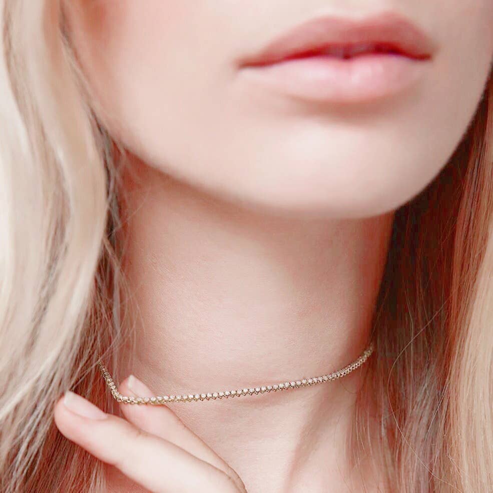 KIKICHIC - Wholesale Choker/Collar - CZ Tennis Choker Necklace3