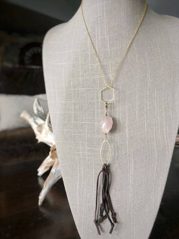 Seasons Change Halskette - Rosenquarz für den Großhandel von Fearless Memories Jewelry