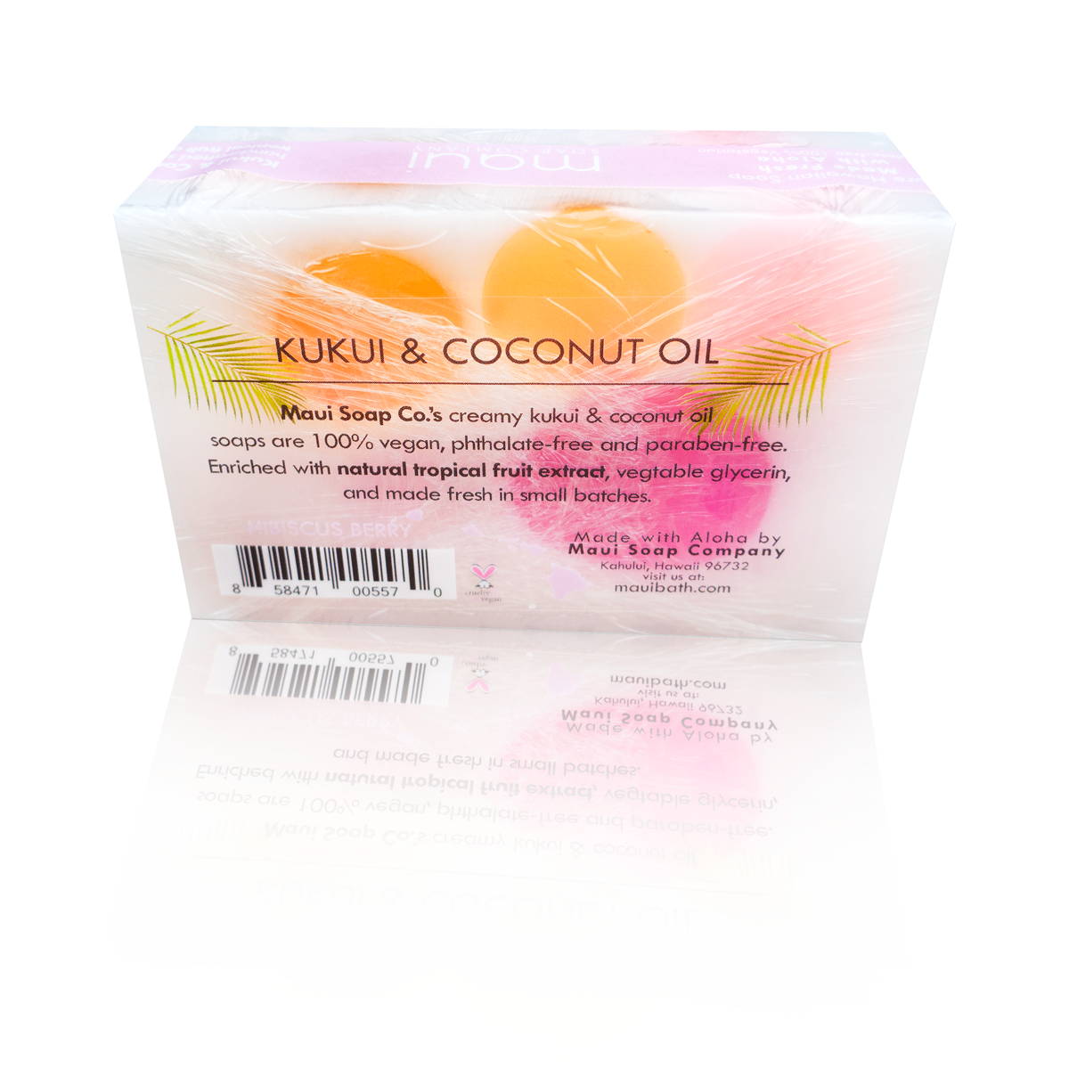 Maui Soap Co. – wholesale Tvål – Hibiskus Bar tvål med Kukui & kokosolja 6oz2