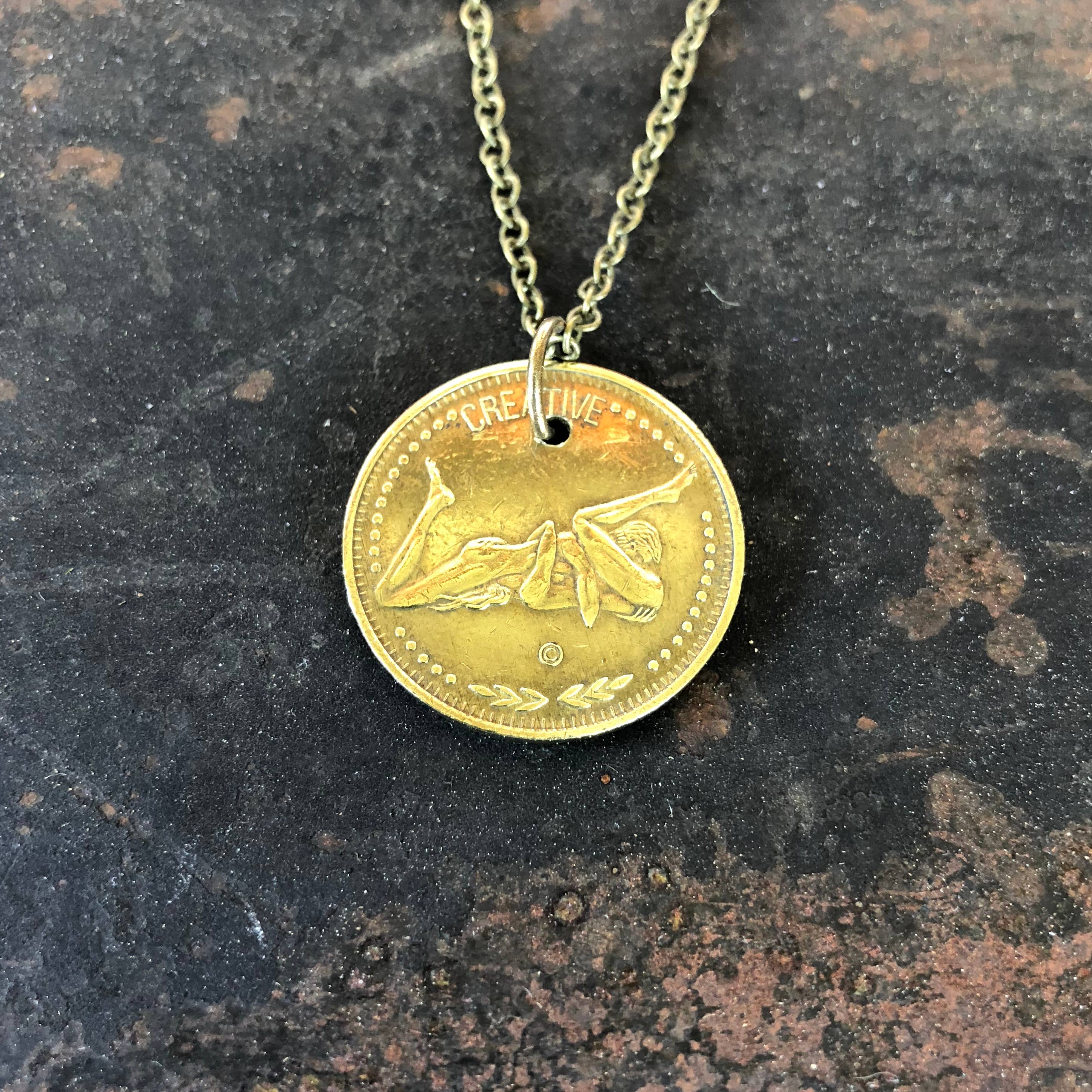 ASTALI - Wholesale Pendant/Charm Necklace - Taurus Zodiac Sign Necklace, Astrology Token, Coin Necklace1