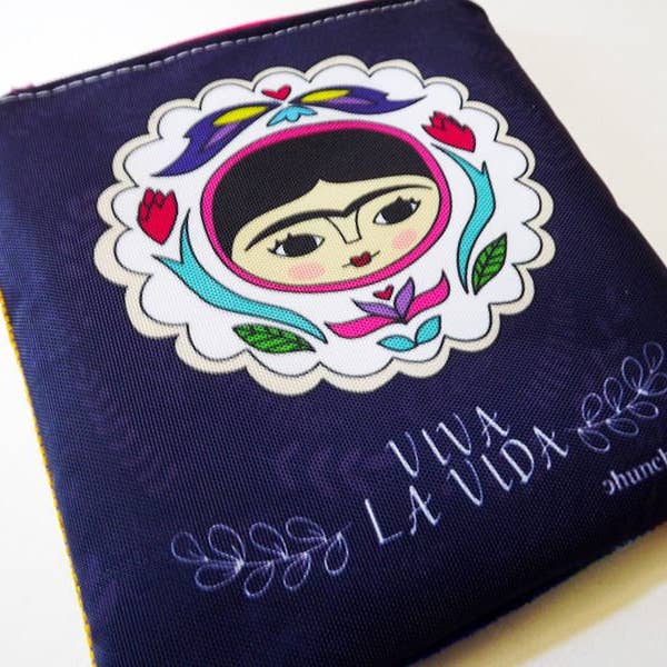 Chunchitos - Wholesale Coin Purse - Women's - Frida Kahlo purse, tehuana1