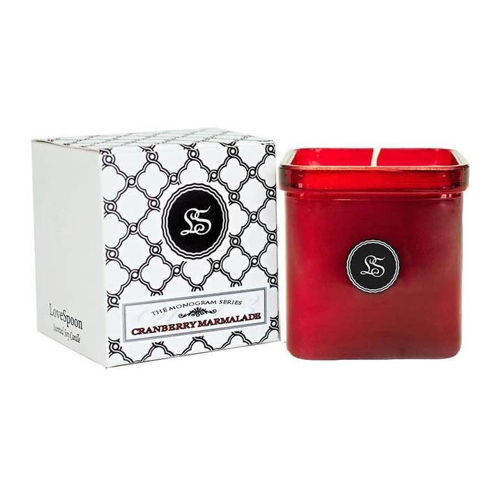 Cranberry Marmalade: Monogram Series for wholesale by Lovespoon Candles, Inc.