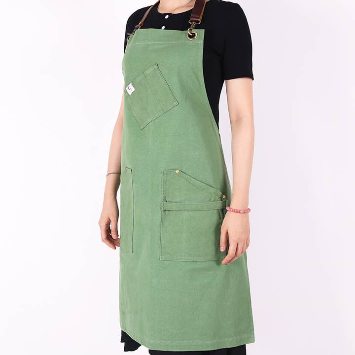 Chef's Satchel – wholesale Apron – Handmade Basil apron3