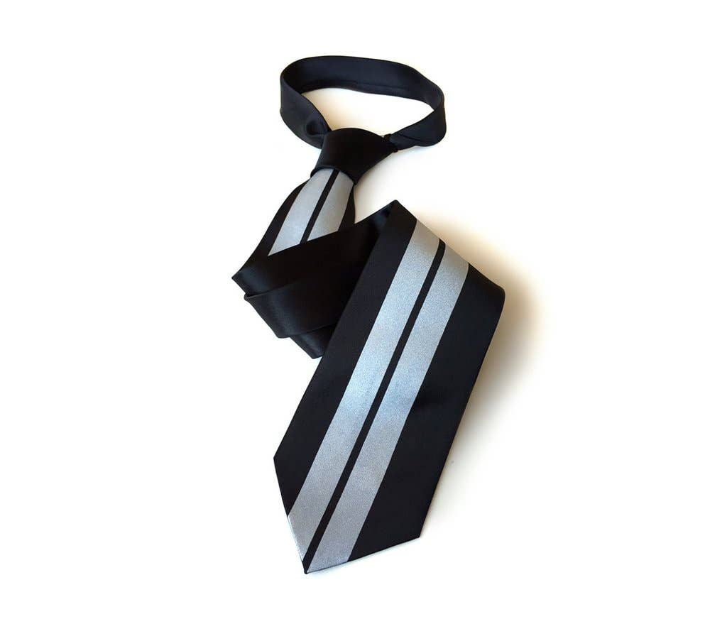 Cyberoptix Tie Lab - Wholesale Necktie - Men's - Racing Stripes: Le Mans First Place Microfiber Necktie0