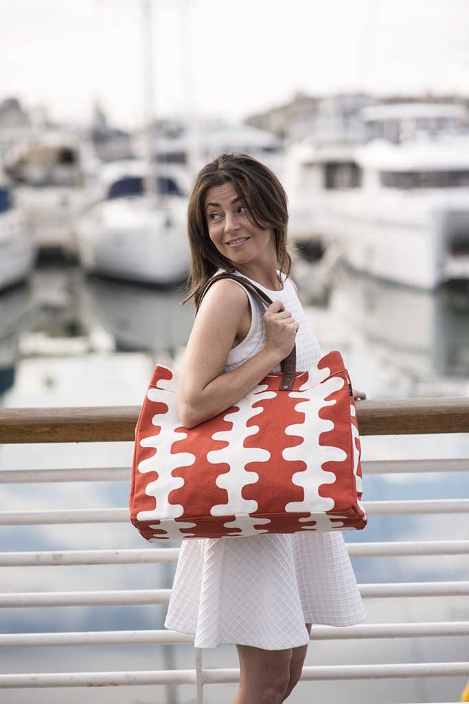 MAIKA - Vente Tote bag – femme - Fourre-tout Carryall, Echo Tangerine3