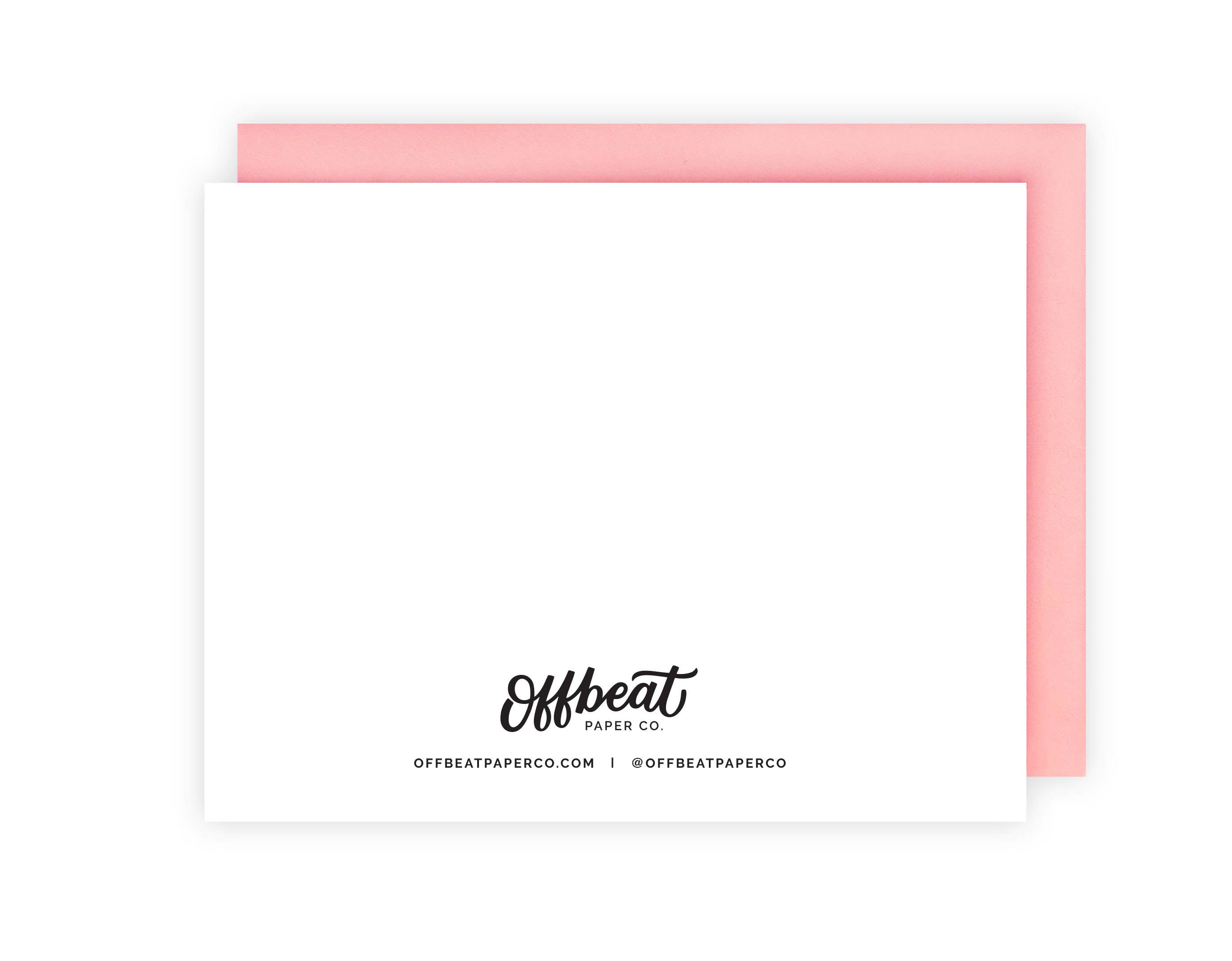 Offbeat Paper Co. - Wholesale Baby Card - Oh Baby Pink1