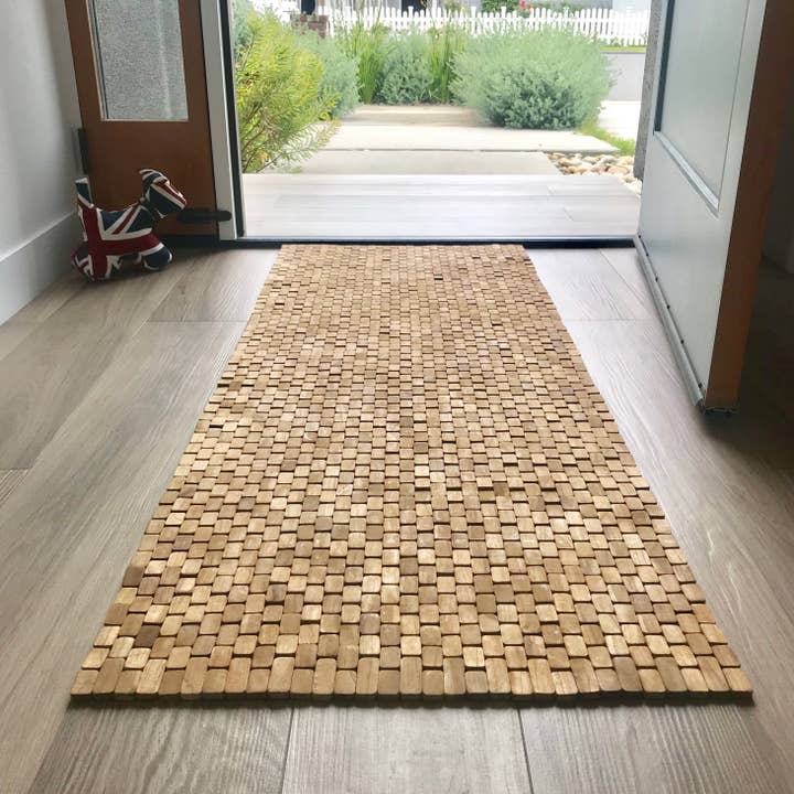 Natural Teak Floor Runner (64 x 24") and other Purchase Wholesale floor mat. Free Returns & Net 60 Terms on Faire trending on Faire.